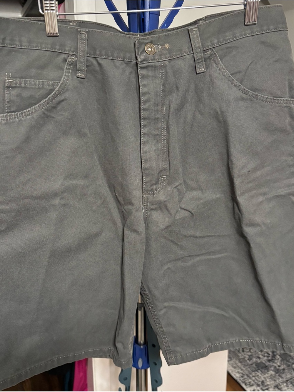 Men's Charcoal Gray Cotton Shorts